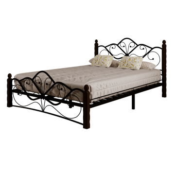 Кровать Венера 1 чёрный/шоколад