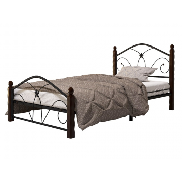 Кровать Селена 1 чёрный/шоколад