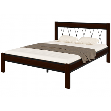 Кровать Кантри чёрный/шоколад